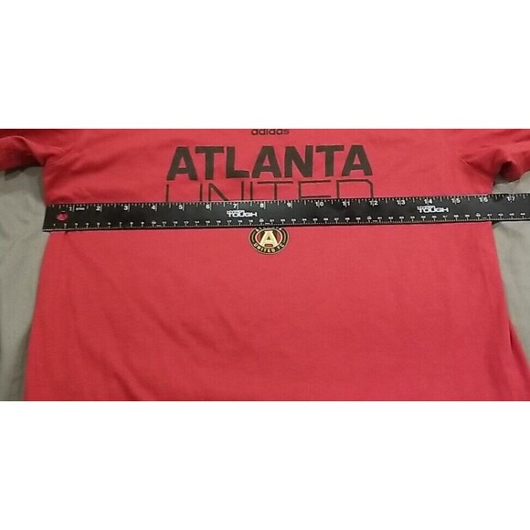 Adidas Shirt Women Small Red MLS Atlanta United Football Club Performance Soccer - Picture 7 of 12